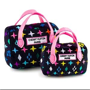‼️LAST ONE‼️🆕🐶🖤HAUTE DIGGITY DOG: SMALL BLACK Chewy Vuiton Purse